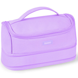 Sooez Big Capacity Pencil Case, Expandable Large Storage Pencil Pouch Holder Box Organizer, Portable High Capacity Stationery Bag, Cute Aesthetic Sch