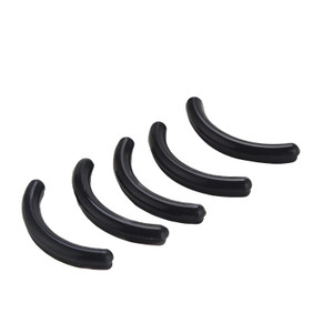 5PCS Silicone Replacement Cushion Eyelash Curler Rubber Refills Pad Makeup Tool for Most Eyelash Curler (Black(5PCS))