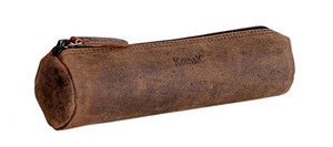 Leather Pencil Case Handcrafted Pen pouch Elegant and practical gift for artists perfect for office by KomalC