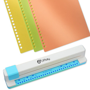 Manual Binding System, 30-Hole Paper Punches for Crafting, Fits A4, B5, A5, B6, A6, B7 & A7 Paper Sizes, Easy to Use Paper Hole Puncher for Home, Sch