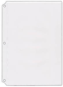 StoreSMART - Plastic Sheet Protectors 25-Pack - 6 1/8" x 9 ¼" - Open Short Side - RPT577-25