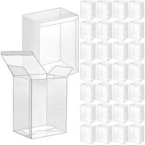 Hoteam 48 Pack Protectors Case Compatible with 4 Inch Vinyl Figures Crystal Clear Protectors Plastic Heavy Duty Display Box Foldable Case with Protec