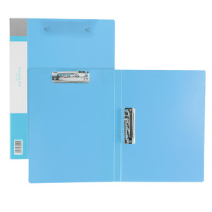 PATIKIL 9.3x12.2 Punchless Binder Clamp, 2 Pcs Plastic Double Strong Clip Clamp Binder Without Rings Sheet File Folder Protector for A4 Size Paper Of