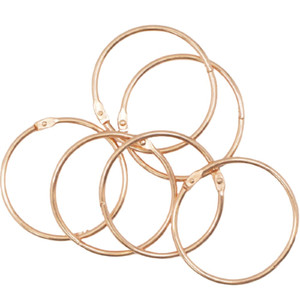 Craftelier - Set of 6 Metal Binding Rings for Scrapbooking, Card Making and Other Craft Projects | Rings for Photo Albums, Notebooks or Diaries | Siz