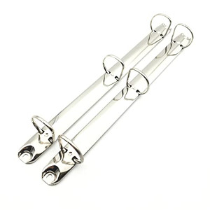 Shuokecrafts 2Pcs Metal Standard Letter Size 3 Ring Binder Mechanism,3 D-Rings, Replacement Kit,Loose Leaf Binding Spines Combs for Organizers Planne