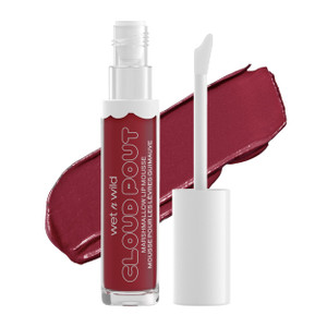 wet n wild Lip Cream Cloud Pout w/Marshmallow, Dark Red I'm On Cloud Wine | Argan Oil | Vitamin E