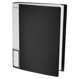 M&G 100-Pocket Binder with PP Plastic Sleeves A4(Black), Art Portfolio Folder with Clear Sheet Protectors, Display 200 Pages for Organizing Documents