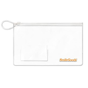 SmileGoods Clear Zipper 6" x 10" Pouch, 72 Pack