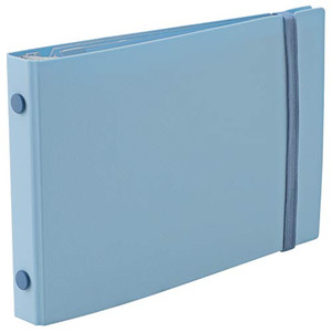 Maruman FM63-52 Loose Leaf Binder, Mini Size, Into One Plus, 5 Holes, Light Blue