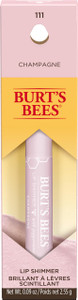 Burt's Bees Lip Balm Stocking Stuffers, Moisturizing Lip Shimmer Holiday Gift for Women, with Vitamin E & Coconut Oil, 100% Natural, Champagne, 0.09