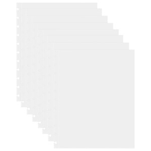 50 Piece Clear Sheet Protectors Page Protectors 8.5 x 11 Clear Binder Sheet Protectors Discbound Sheet Protectors for Discbound Holds Letter Size Dis