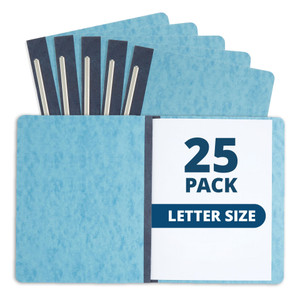 25 Blue Summit Supplies Pressboard Report Cover, Light Blue Business Report Covers, Pressboard Binder 8.5x11, Letter Size Report Binder, 25 Pack, 3''