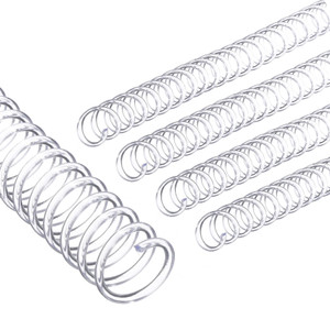 PATIKIL 13mm(1/2") Plastic Spiral Binding Coils, 20 Pcs Binding Spirals 105 Sheet Capacity 4:1 Pitch Binding Spirals for Binding Paper Sheets, Transp