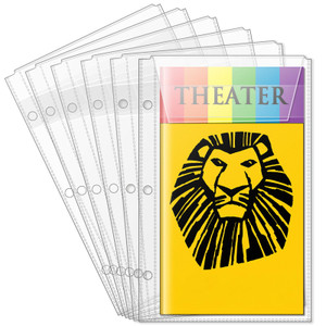 Page Protectors with Cover, for Broadway Play Program and Theater Programs, Fit 5.5 x 8.5 Programs from Mid 1980s to Modern, Binder Sleeves, 40 Pack