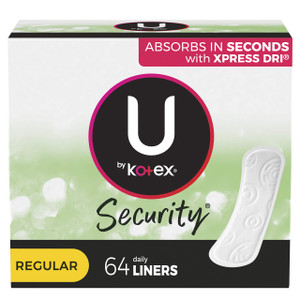 U by Kotex Lightdays Panty Liners, Regular, (thomaswi), Multicolor, Unscented, 64 Count