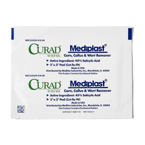 Curad Mediplast Corn, Callus & Wart Remover, 2 Pads