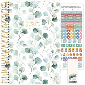 bloom daily planners 2025-2026 Academic Year Daily Planner (July 2025 - July 2026) - A5 Weekly & Monthly Calendar Agenda Organizer Book with Stickers