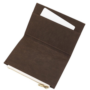 CRASPIRE Zipper Pocket for Traveler Notebook Insert Pouch Refill TN Accessories Standard Size File Folder Brown Planner Wallet Card Passport Holder P