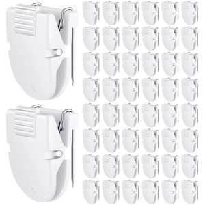 Feifeiya 50 Pcs Cubicle Clips Fabric Panel Cubicle Accessories Fabric Partition Panel Wall Clip Office Photos Wall for Notes Memos Standard Size, 40-