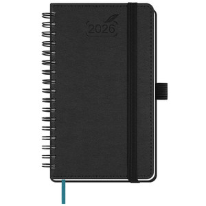 BEZEND Pocket Calendar 2026 Weekly and Monthly (3.5" x 6" Spiral) Small Daily Planner for Purse (Jan-Dec) with Notes & Expenses, Inner Pocket, Pen Ho