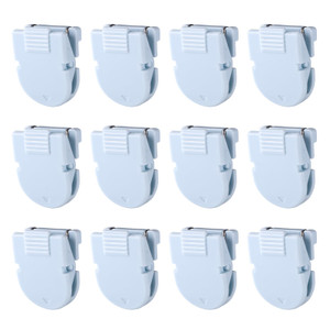 BOXOB 12pcs Cubicle Clips, Cubicle Hooks for Fabric Walls Accessories Panel Picture Hangers Pins for Hanging Photos Frame Office Notes Memos Messages