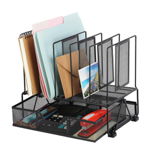 Mr. Pen- Mesh Desk Organizer with Drawer, Office Desk Organizers and Accessories, Desktop & Desk File Organizer