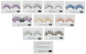 SHANY Eyelash extend - set of 10 assorted reusable eyelashes - Color Frenzy MULTI-COLORED