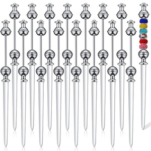 16 Pcs Beadable Letter Opener Metal Letter Opener Envelope Opener Knife Beadable Letter Opener Stainless Steel Envelope Opener Slitter for Office Hom