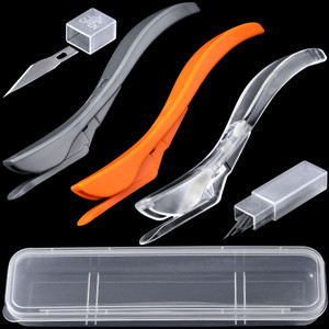 PAGOW 3pcs Paper Cutter with 5pcs Hidden Blade, Handheld Safety Wrapping Paper Cutter, Backpaper Slitter Film Cutting Tool for Adhesive Vinyl, Craft