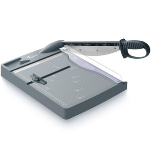 Firbon 12" Guillotine Paper Cutter, Heavy Duty 30-Sheet Capacity Trimmer for Cardstock, Photos, Scrapbooking, Office, Classroom, Studio (Gray)