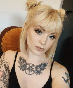 LEEONS Fringe Bangs Synthetic Hair Extensions Clip in Bangs 6" Short Straight Hairpiece Front Neat Bang Two Side - Dark Ash Brown with Bleach Blonde