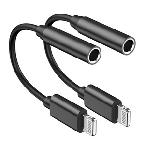 [MFi Certified] 2 Pack Headphone Adapter for iPhone 16 15,USB Type C to 3.5mm Female Headphone Jack Adapter Aux Audio Dongle Compatible with iPhone 1