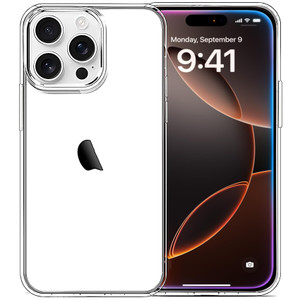 JJGoo Compatible with iPhone 16 Pro Max Case Clear, Soft Transparent TPU Bumper Cover, Slim Thin Shockproof Phone Case for iPhone 16 Pro Max 6.9-Inch