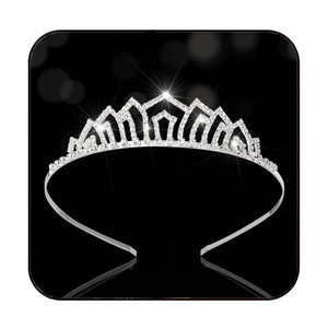 Kilshye Rhinestone Tiara Headband Silver Princess Crown Prom Hair Accessories for Women