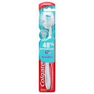 Colgate 360° Enamel Health Extra Soft Toothbrush for Sensitive Teeth