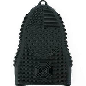 ScivoKaval Makeup Brush Cleaner Glove Mat Mitt Silicone Cosmetic Cleaning Scrubber Tool Face Brushes and Eye Brush Washing Pad Purple