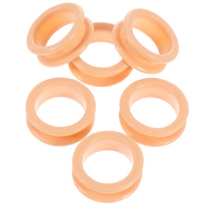 STOBOK Silicone Scissor Finger Rings 6-Pack Soft Finger Protectors for Comfortable Grip and Reduced Friction Suitable for Pet Grooming Salon and Hair