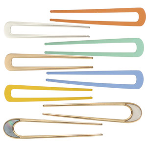 minkissy Metal Hairpins U-Shaped Hair Fork Sticks for Women Girls Hair Accessories Silver Clips for Daily Wear Party and Festival