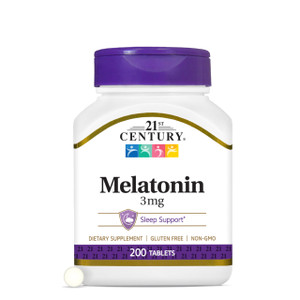 21st Century Melatonin 3 mg Tablets, 200 Count