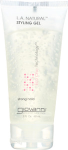 GIOVANNI COSMETICS L.A. Natural Styling Gel - Strong Hold, Eco Chic Technology, Grapefruit seed extract, Aloe Vera leaf juice, Vitamins & Minerals, N