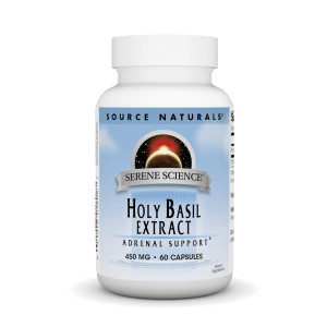Source Naturals Serene Science Holy Basil Extract, Adrenal Support* 450 mg - 60 Capsules