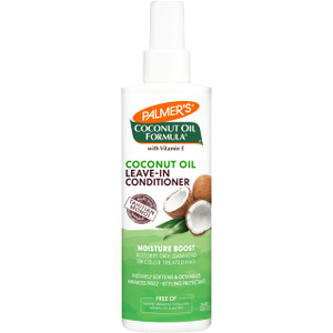 Palmer's Coconut Oil Formula Moisture Boost Leave-In Conditioner Spray, Instantly Detangle, Hydrate and Strengthen Textured and Curly Hair, 8.5 Ounce