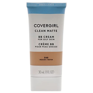 COVERGIRL - Clean Matte BB Cream, Oil-Free, Long-Lasting, Sensitive Skin, Lightweight, 100% Cruelty-Free