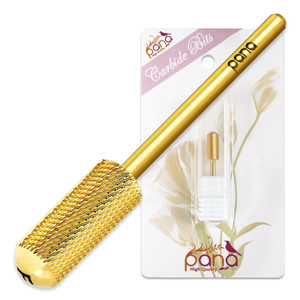 PANA 3/32" Shank Size Smooth Top Small Barrel Carbide - Nail Drill Bit for Dremel Machine Manicure Pedicure Nail Salon Tools Gel Polish & Acrylics Re