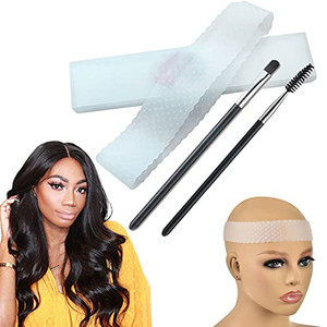 Transparent Silicone Non-Slip Wig Grip Headband for Women Men, Comfort Elastic Wig Fix Band for Frontal, Sports and Yoga (Transparent Color)
