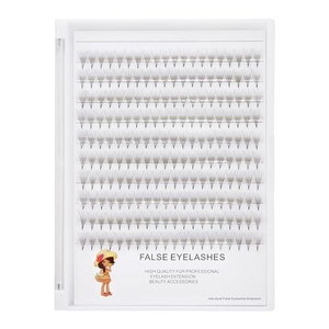 ?VAYATOR False Eyelashes Cluster 200Pcs 6D/10D/14D/20D D Curl 10-18mm Lenght Lashes Premade Volume Wide Fans Short Stem Russian Volume Professional E