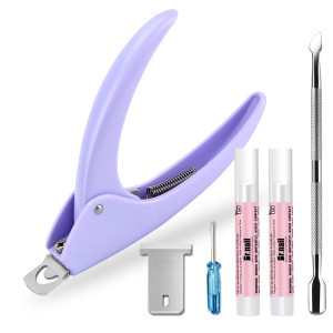 Dr.nail Professional Adjustable Acrylic Nail Cutter False Nails Clipper Fake Nail Clippers Nail Tip Trimmer for Artificial Nail Art Manicure Tools Cl
