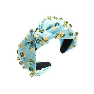 HUANMAYE 1PCS Rhinestone Headbands for Women Glitter Crystal Hairbands Fashion Jeweled Headbands Wide No Slip Hair Accessories for Women (Blue)