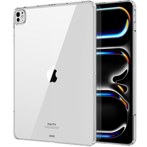 MoKo Clear Case for iPad Pro 11 Inch (M5/M4) 2025/2024, Slim & Lightweight Soft TPU Anti-Scratch Transparent Back with Shockproof Impact Resistant Ra