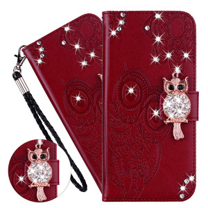QIVSTAR Designed for iPhone 16 Plus 2024 Phone Case Wallet, Bling Diamand PU Leather Folio Flip Case with [Wrist Strap][Card Holder Slots] Cover for